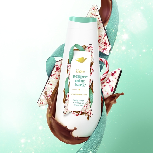 Limited Edition Peppermint Bark Body Wash - White and Green - Picture 1 of 1